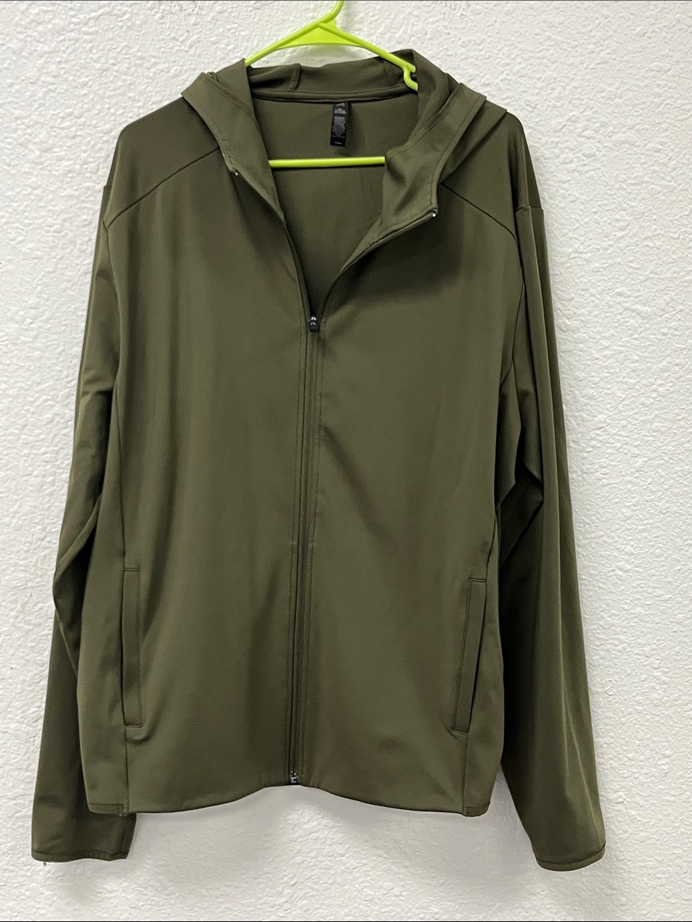 Z By Zella Men's Olive Green Full-Zip Hoodie
#1295